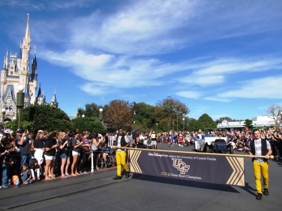 UCF Parade at Magic Kingdom - January 12, 2013.