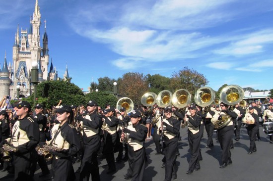 UCF Parade at Magic Kingdom - January 12, 2013.