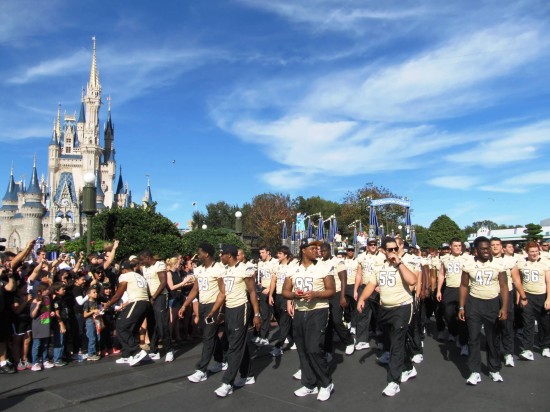 UCF Parade at Magic Kingdom - January 12, 2013.