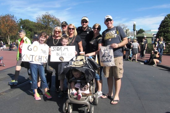 UCF Parade at Magic Kingdom - January 12, 2013.