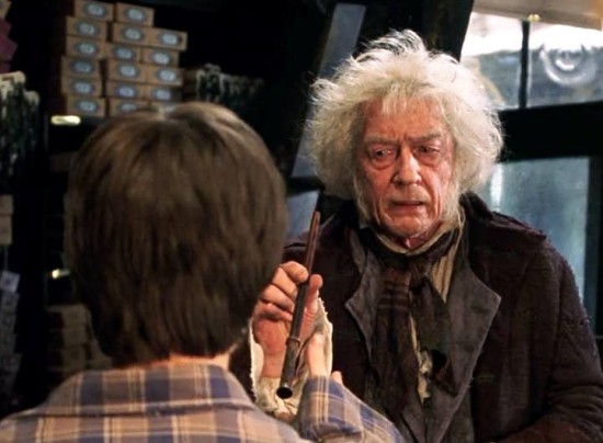 Garrick Ollivander as he appears in the Harry Potter films.