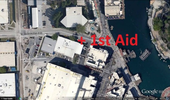 Primary First Aid location - Universal Studios Florida.
