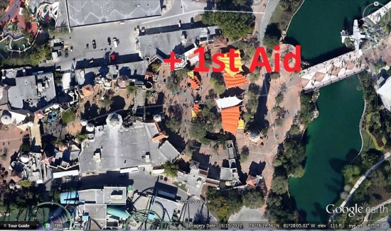 Secondary First Aid location - Islands of Adventure.