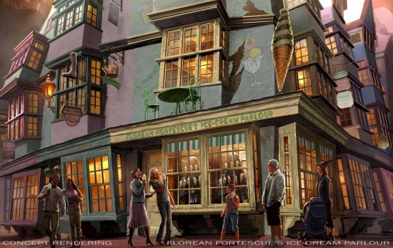 Florean Fortescue's Ice Cream Parlour - Diagon Alley at Universal Orlando.