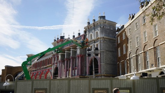 London waterfront of Diagon Alley - January 17, 2014.