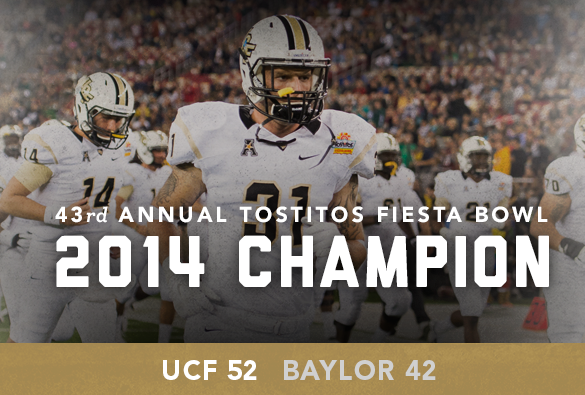 UCF wins the 43rd Annual Tostitos Fiesta Bowl.