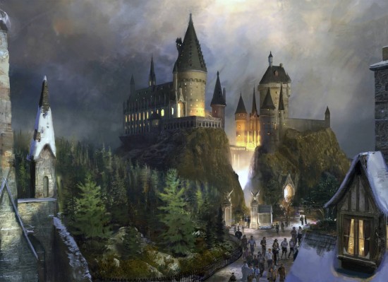 Hogwarts Castle concept art.