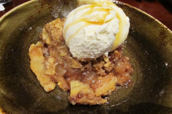 The Fresh Apple Cobbler at Hard Rock Cafe Orlando.