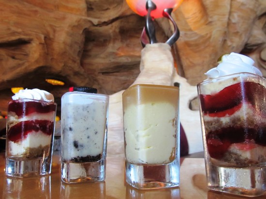 Universal Orlando's ubiquitous mini dessert shots, as seen at Mythos.