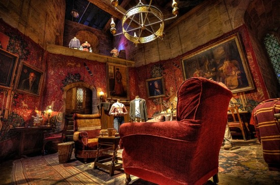 Gryffindor Common Room as seen on the Warner Bros Studio Tour.