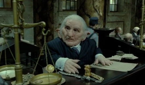 Gringotts Bank goblin