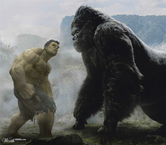 Hulk verses Kong - this might happen at Islands of Adventure.