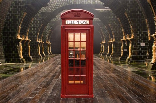 The Ministry of Magic's phone booth.