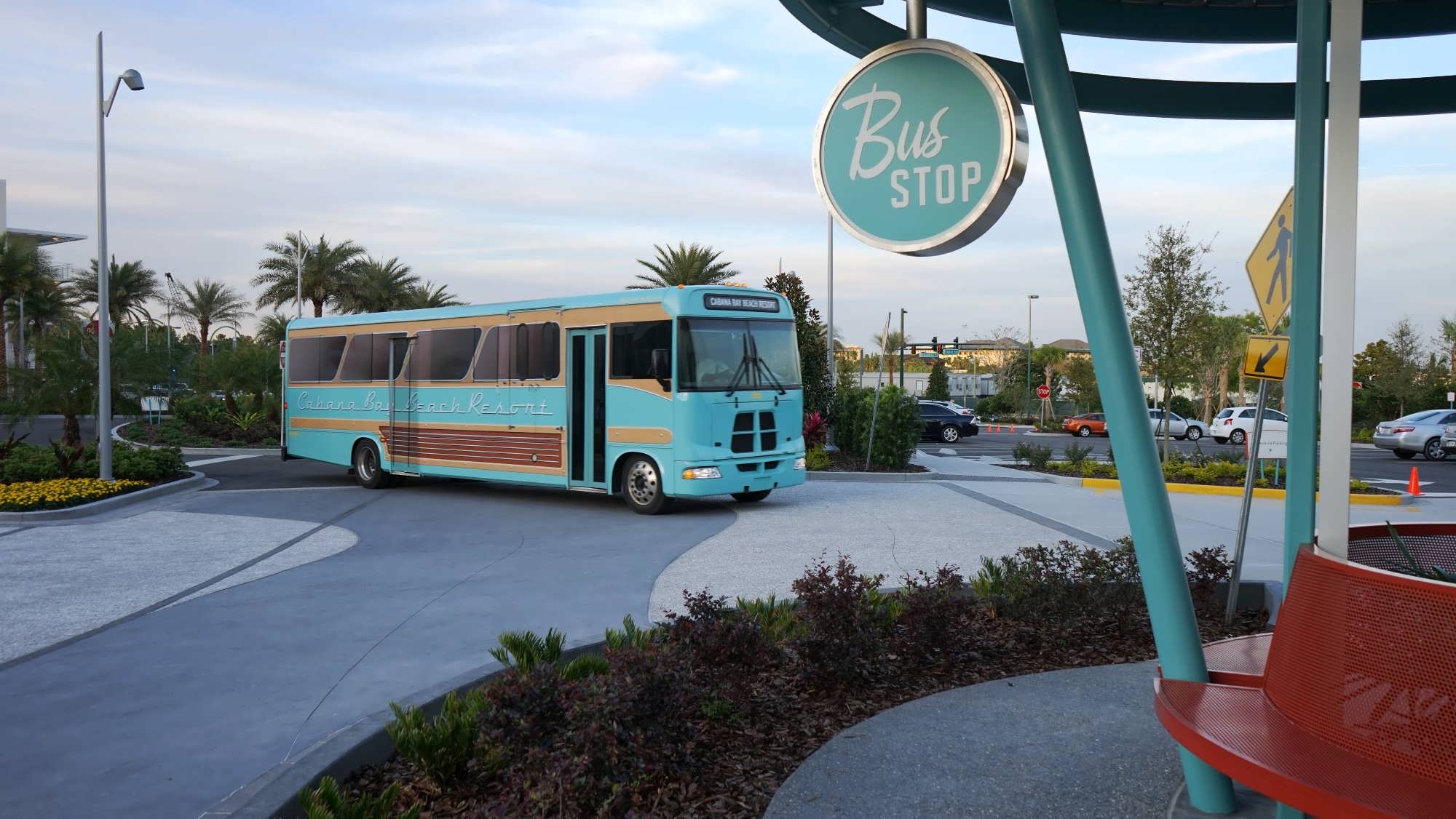 theme park bus stop walkway cabana bay universal orlando-2