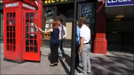 An authentic London phone box... and the front door to the Ministry of Magic.