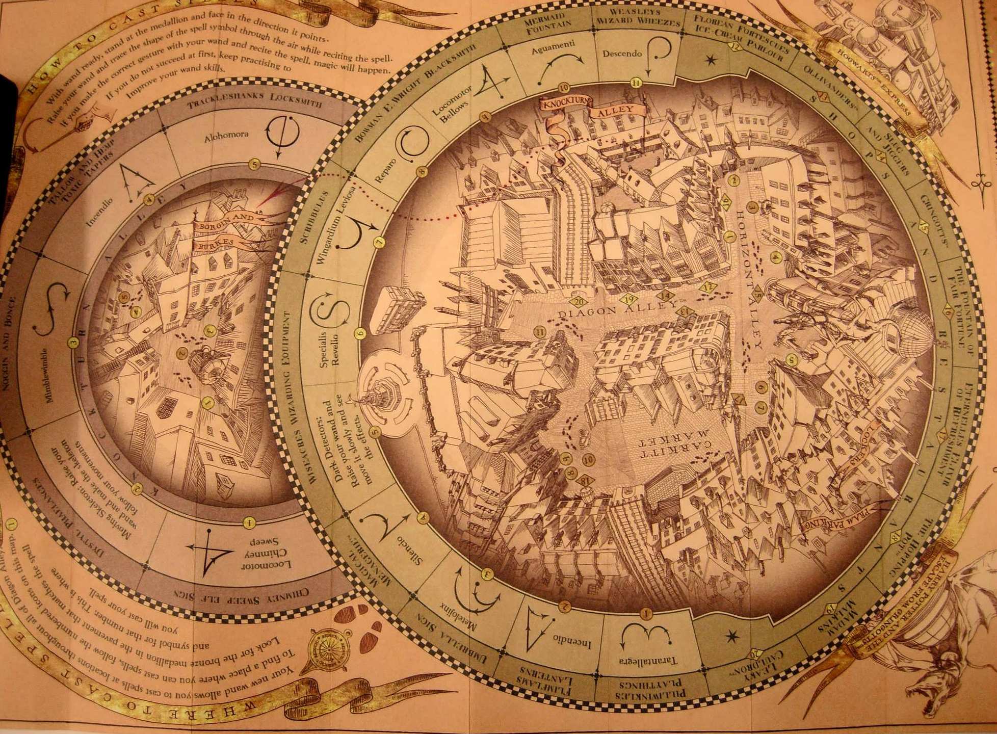 hogsmeade universal map