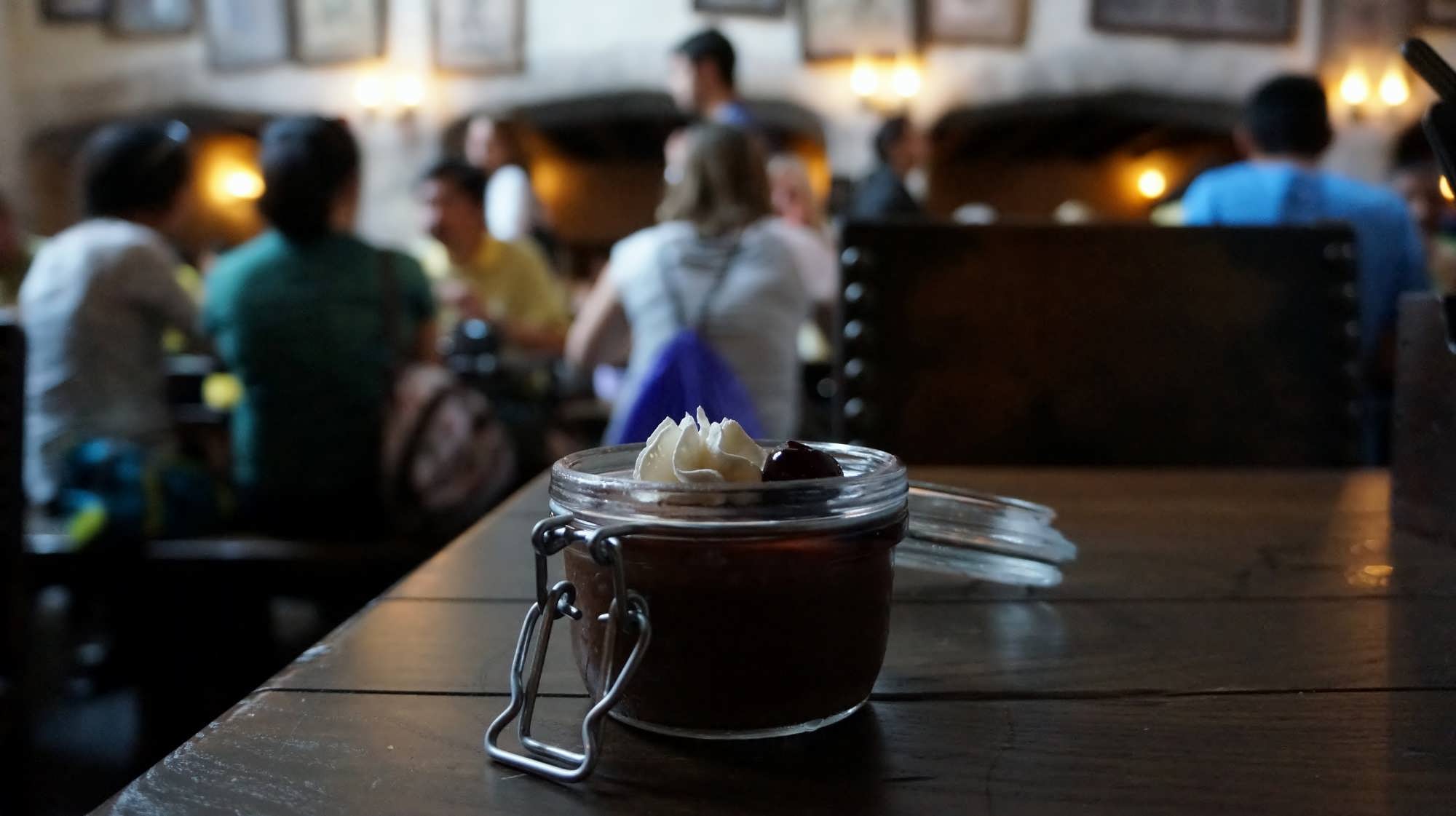 Chocolate Potted Cream at the Leaky Cauldron