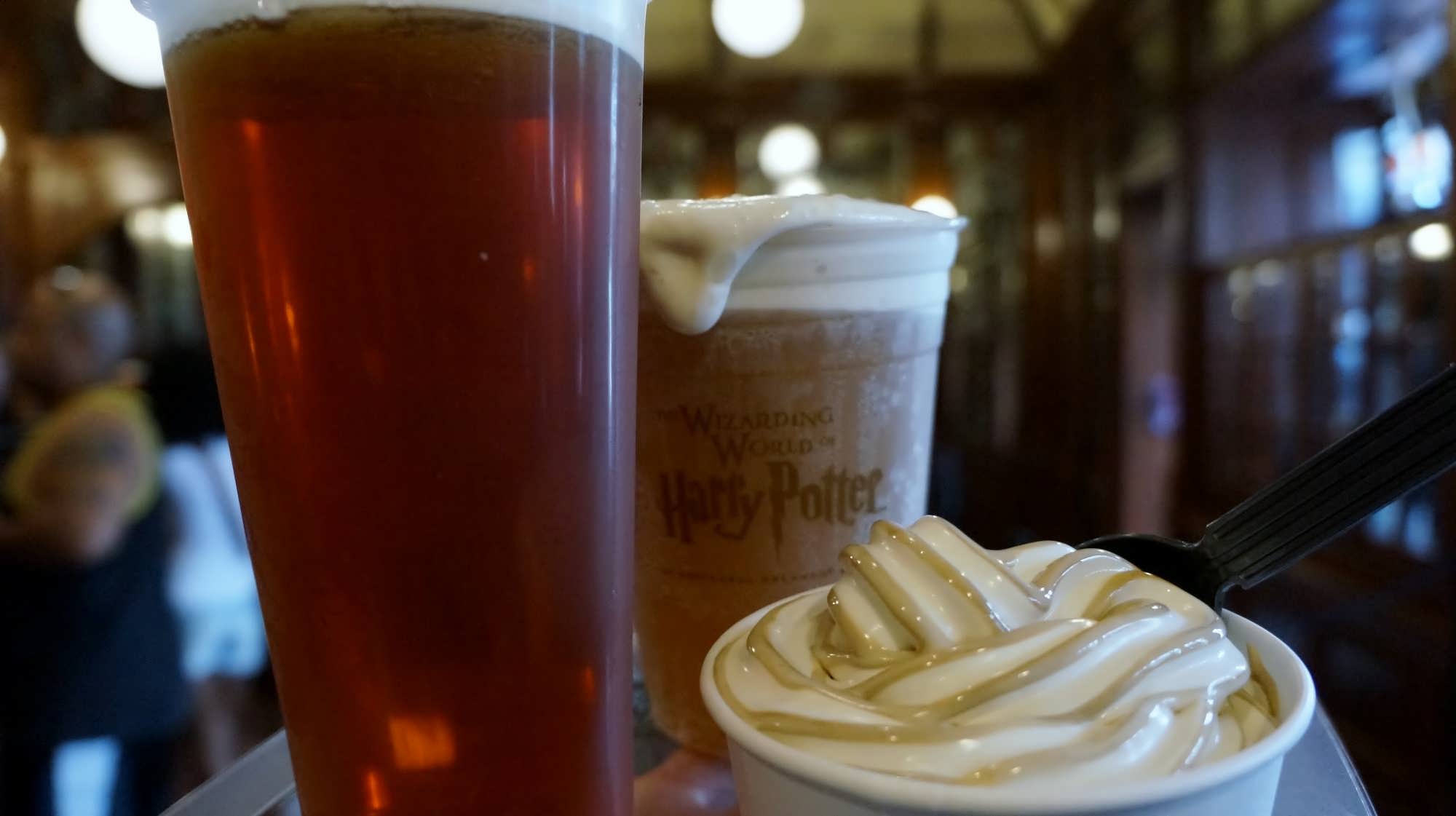  Creating your own Butterbeer float in Diagon Alley