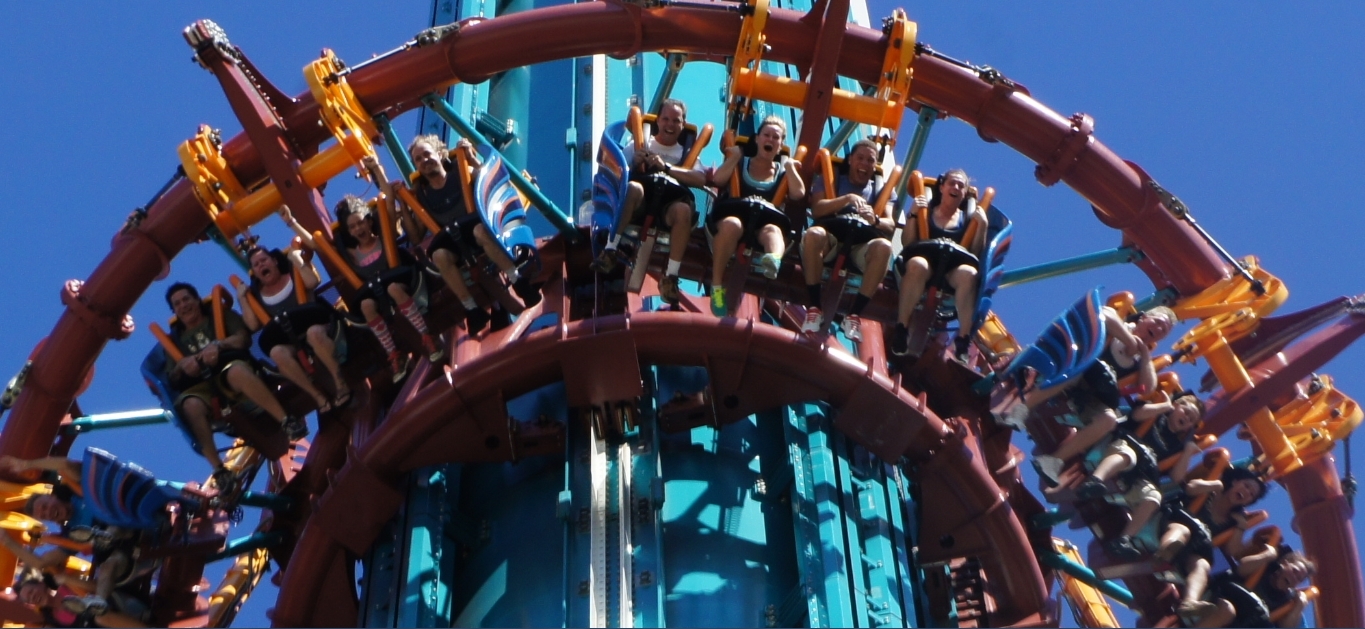 Riding Busch Garden's Falcon's Fury for the first time