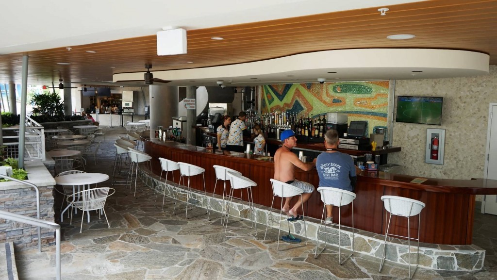 The Hideaway Bar & Grill at Cabana Bay Beach Resort.