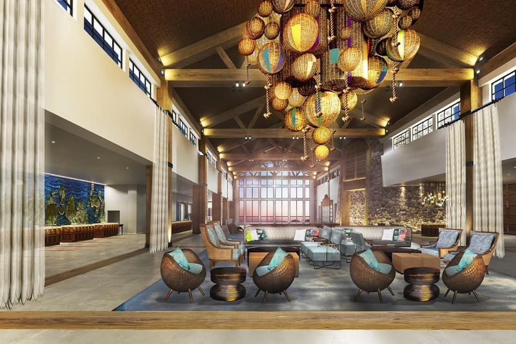 Sapphire Falls Resort's lobby