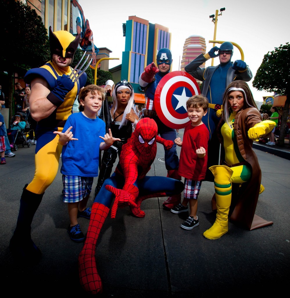 Marvel Superheroes at Marvel Super Hero Island