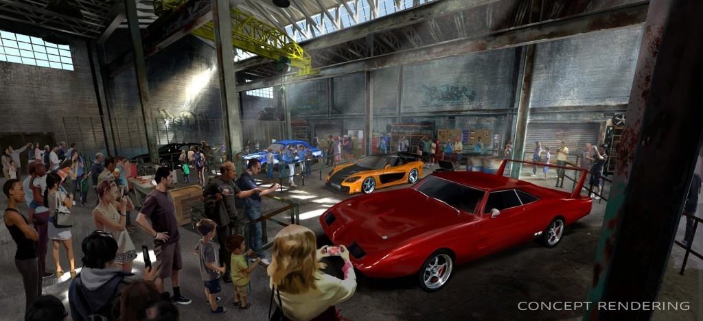 Fast & Furious: Supercharged queue concept art