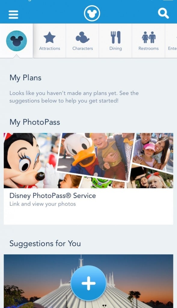 MyDisneyExperience app