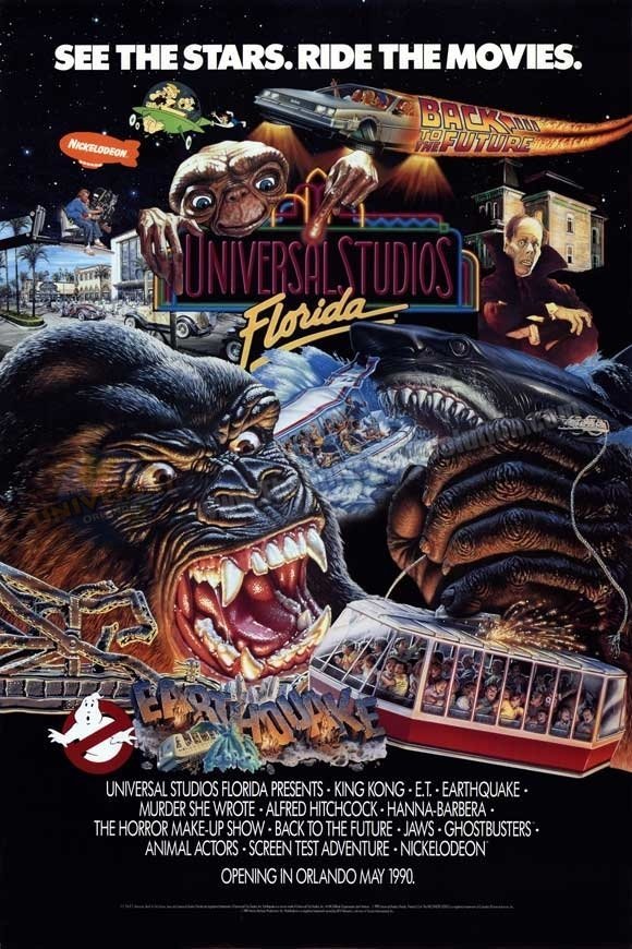 Opening day poster - Universal Studios Florida in 1990