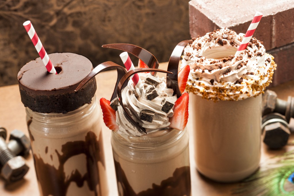 Toothsome Chocolate Emporium's lineup of milkshakes