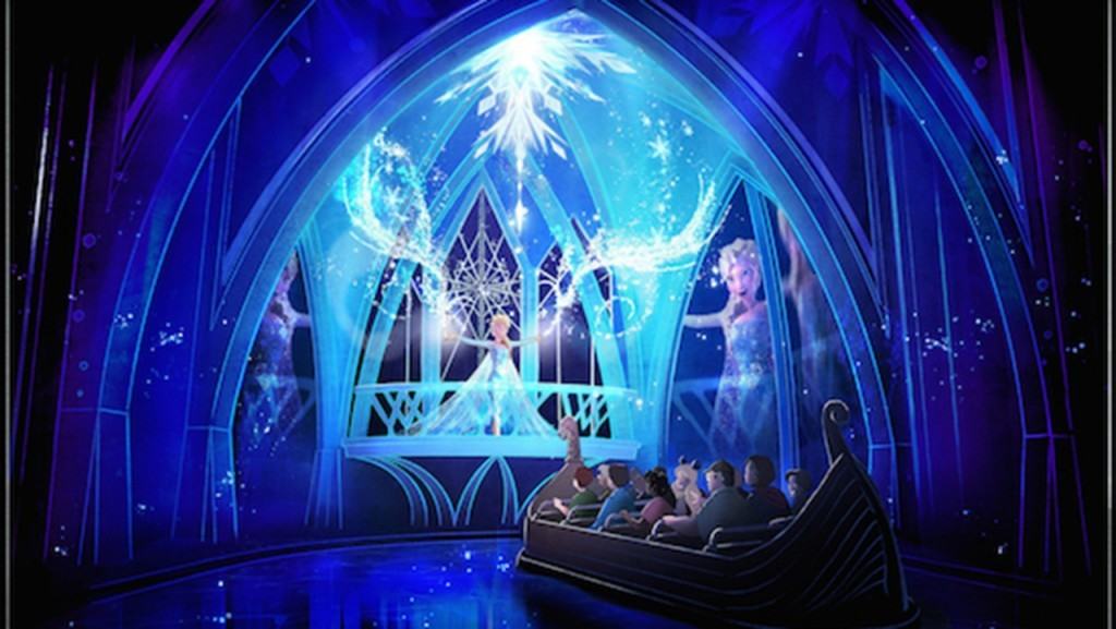 Elsa in Frozen Ever After at Epcot