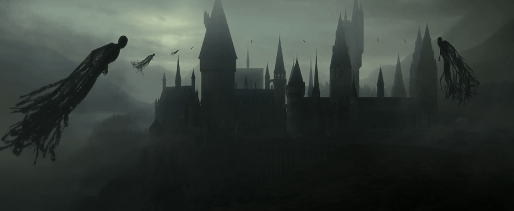 Dementors swirl around Hogwarts Castle