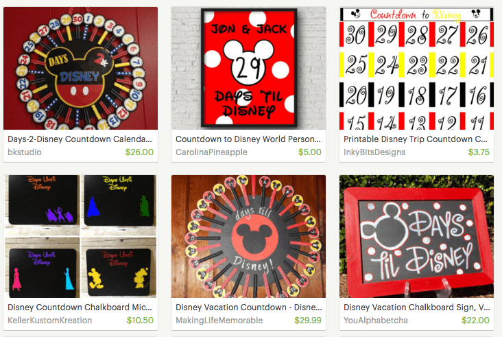 You can purchase countdown calendars from Etsy or make your own.