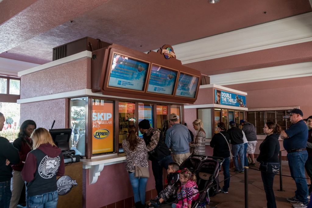 Ticket windows at Universal Studios Florida