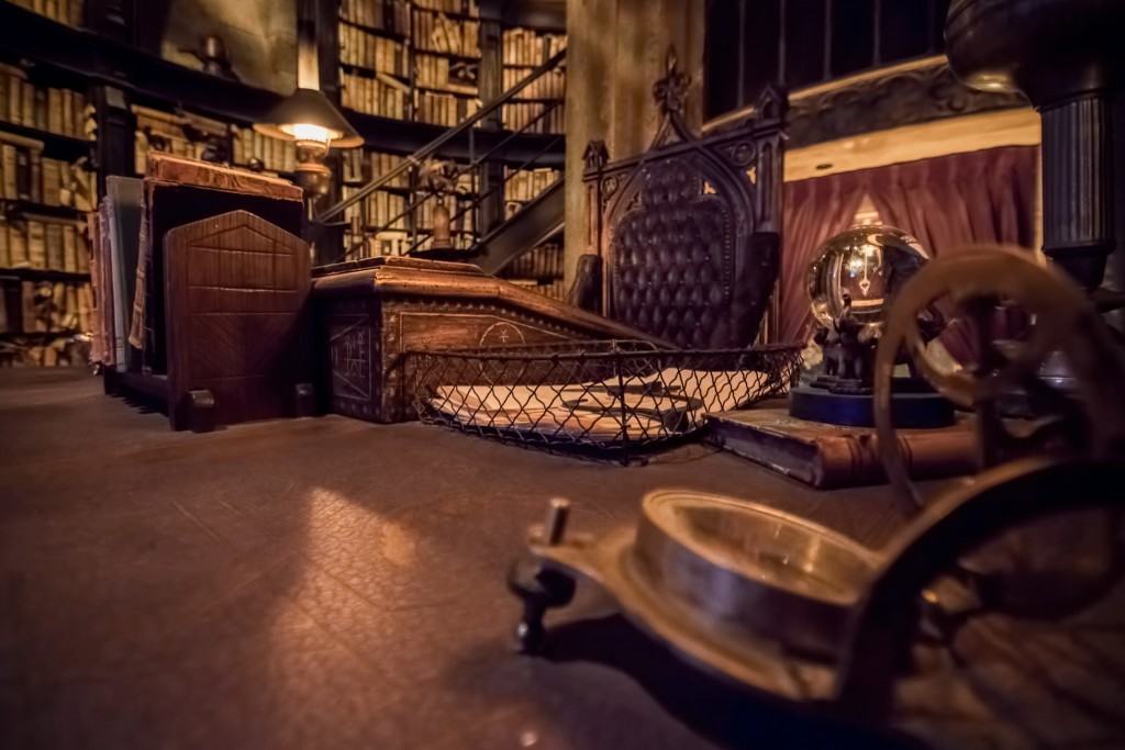 Dumbledore's desk inside The Wizarding World of Harry Potter - Hogsmeade at Universal Orlando Resort