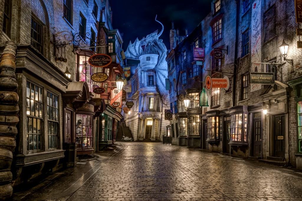 9 remarkable photos of the Wizarding World after hours  Harry potter  world, Hogsmeade village, Harry potter facts