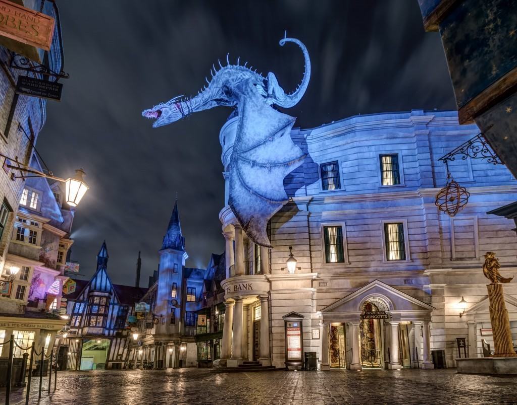 9 remarkable photos of the Wizarding World after hours  Harry potter  world, Hogsmeade village, Harry potter facts