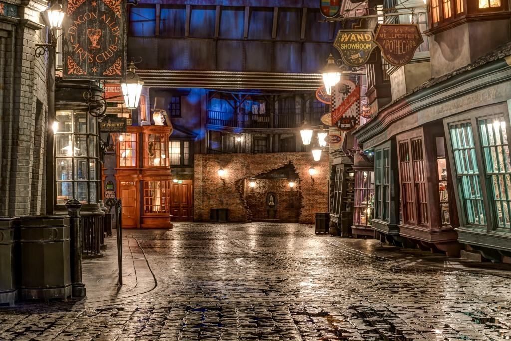 9 remarkable photos of the Wizarding World after hours  Harry potter  world, Hogsmeade village, Harry potter facts