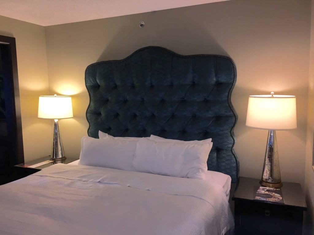 King bed at the Grand Bohemian Hotel in Downtown Orlando