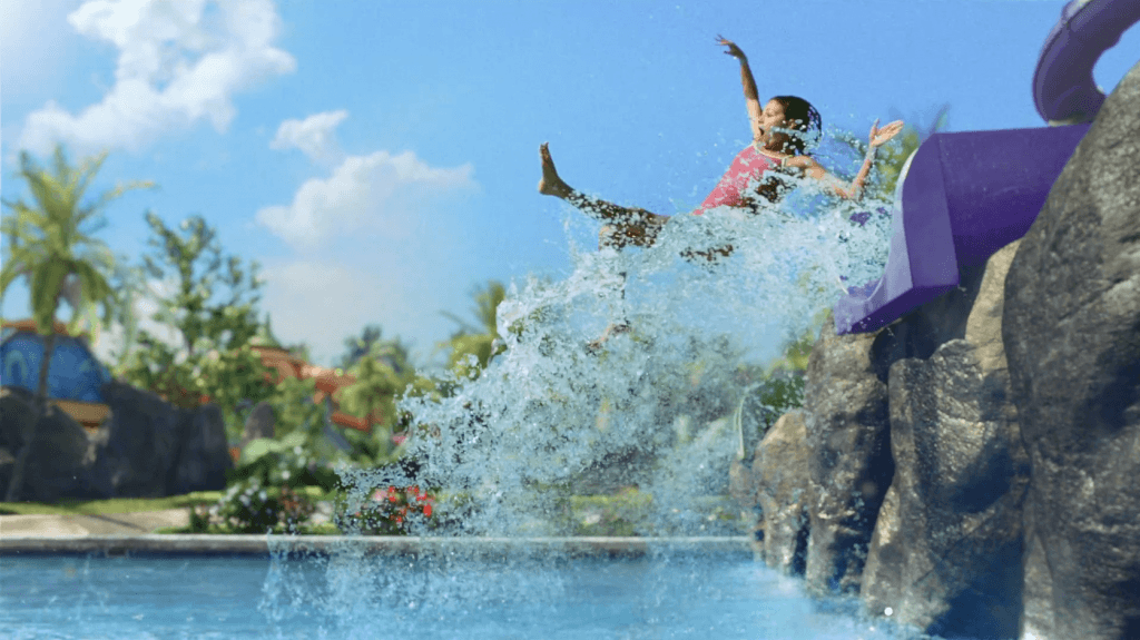 Volcano Bay's Ohyah and Ohno drop slides