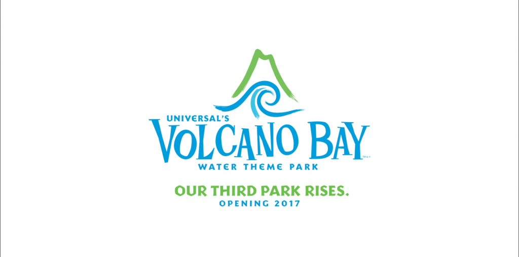 The official logo for Universal's Volcano Bay
