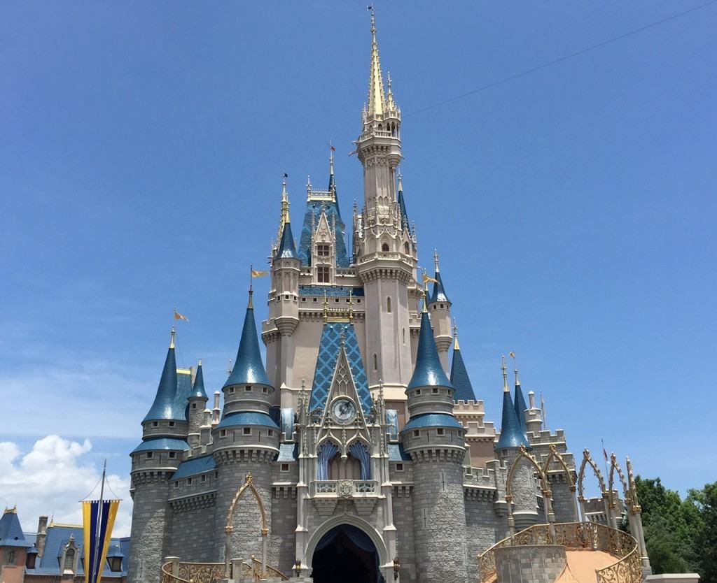 Front view of Cinderella's Castle.