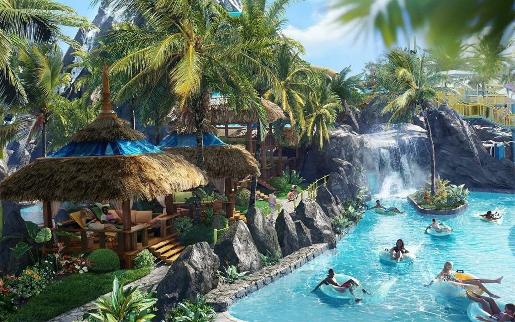 Volcano Bay Waturi Beach cabanas