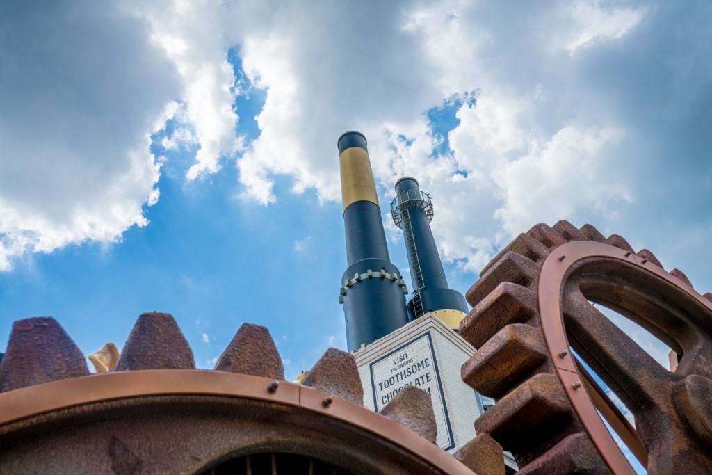 Toothsome Chocolate Emporium under construction at Universal Orlando's CityWalk