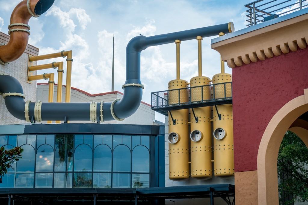 Toothsome Chocolate Emporium under construction at Universal Orlando's CityWalk