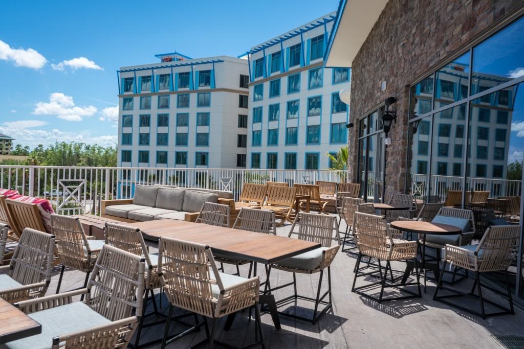 Outdoor terrace - Strong Water Tavern at Loews Sapphire Falls Resort