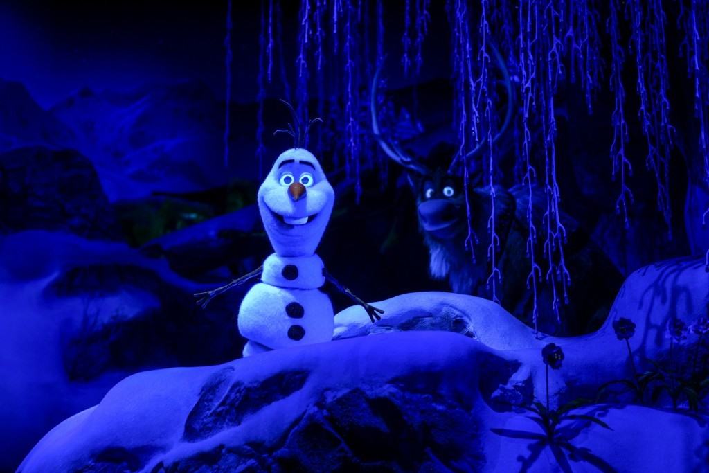 Olaf and Sven on Frozen Ever After