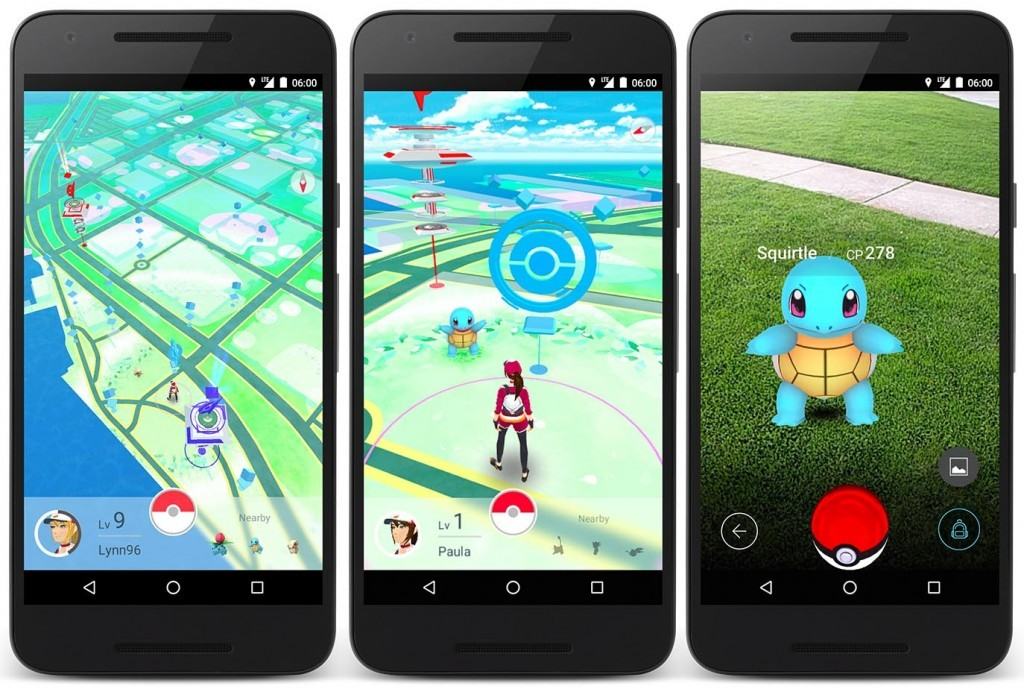 Pokemon Go screenshots