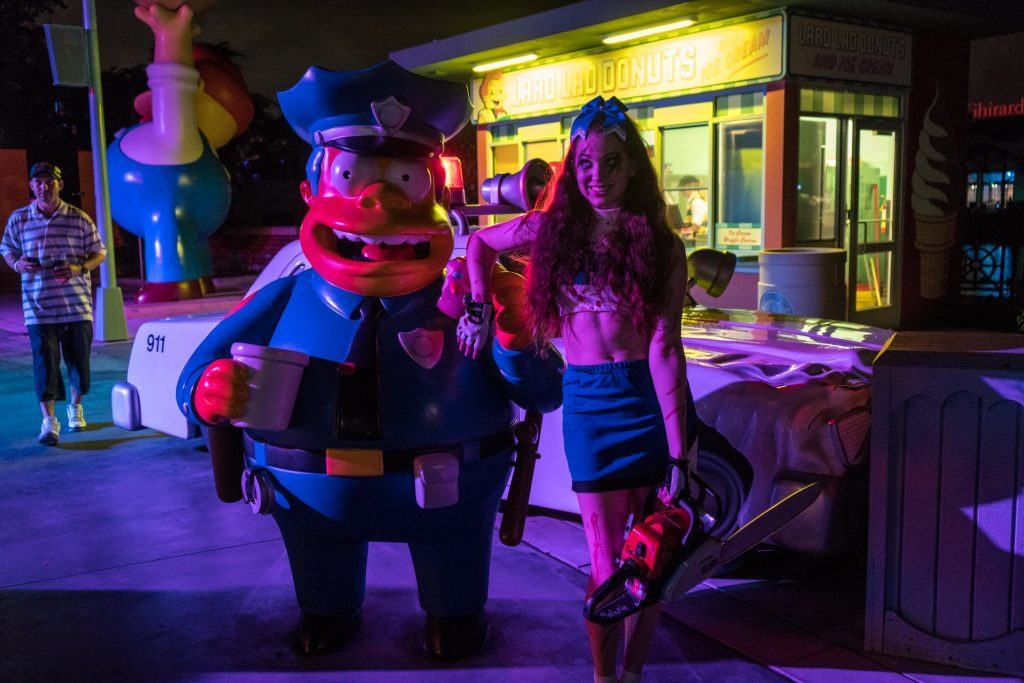 Chainsaw Cheerleader in Halloween Horror Nights 2016 at Universal Orlando Resort