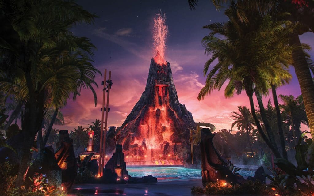 Krakatau at Universal's Volcano Bay concept art